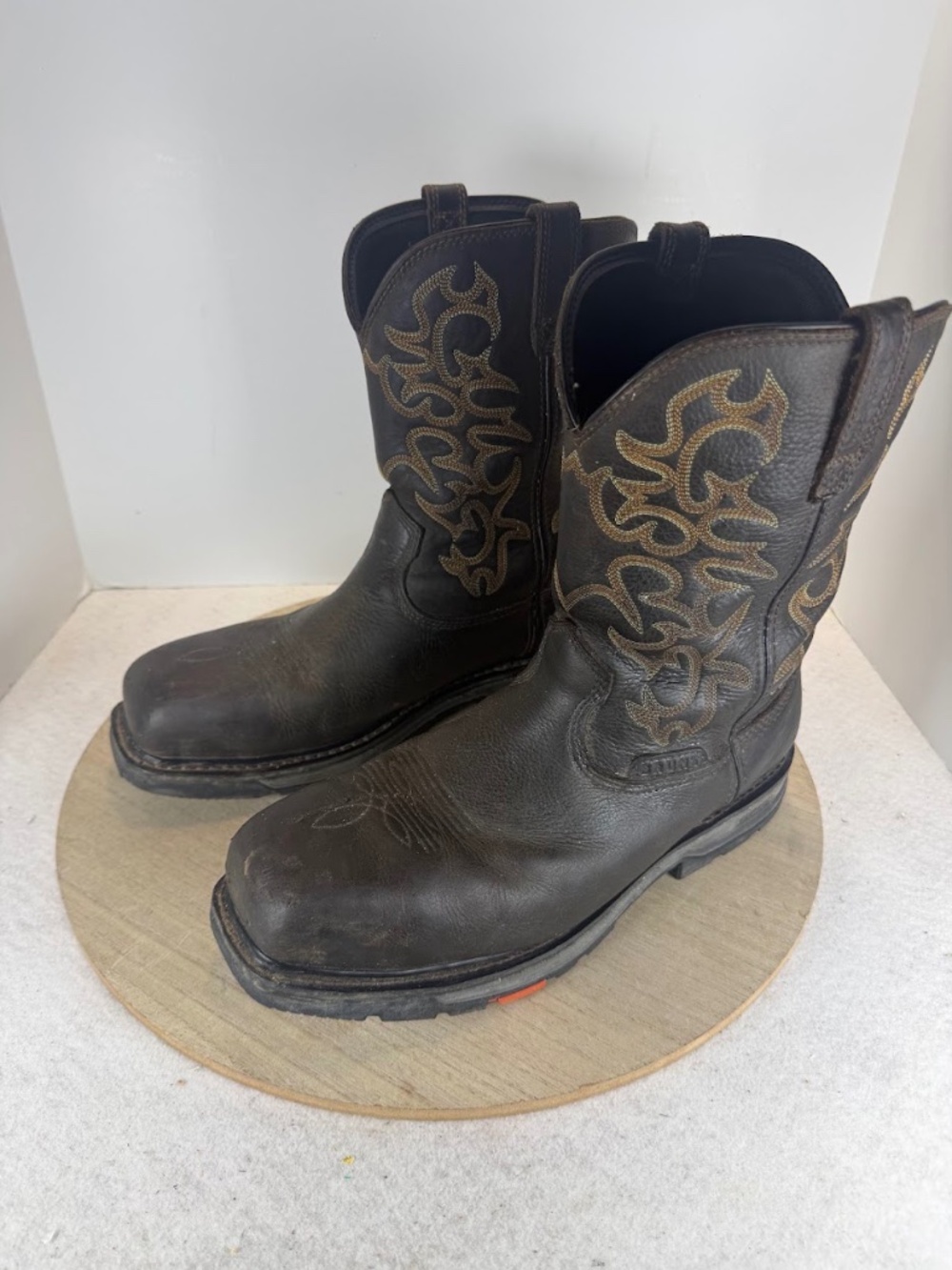 BRUNT Vastbinder Welted Comp Toe Work Boots Men’s 12 M Brown Square Toe